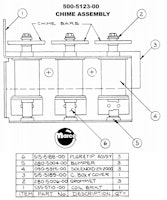 Chime assembly Data East