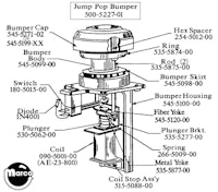 Jump pop bumper assembly Data East