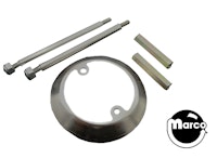 Jump pop bumper ring and rod