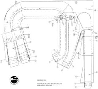 TEENAGE TURTLES (Data East) Main ramp assy