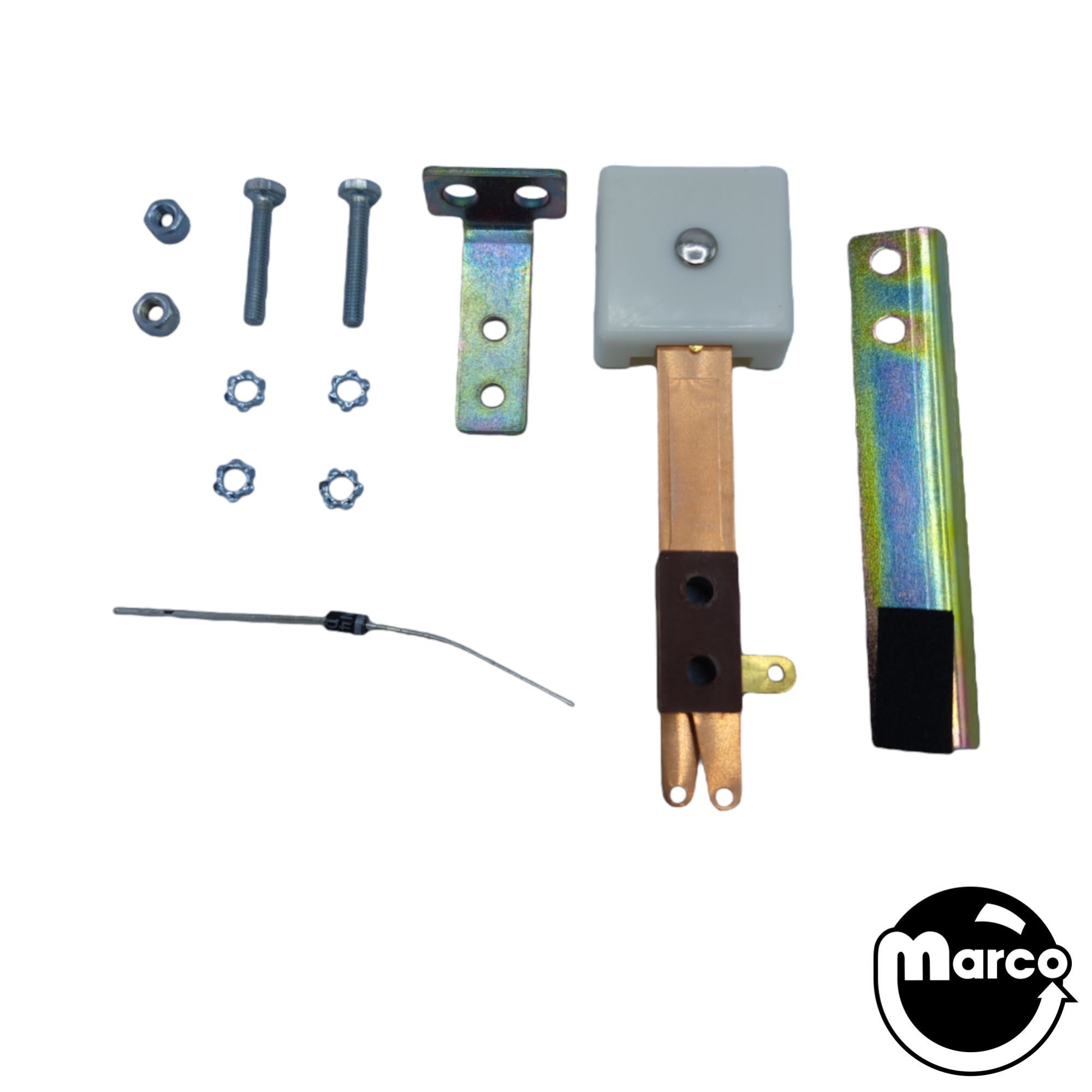 Target switch assembly 3D square white Data East