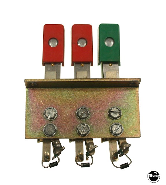 Target switch assembly 3D oblong triple red/green