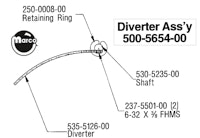 Diverter arm Data East / Sega