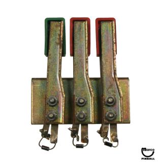 Target switch assembly 3D oblong triple red/green