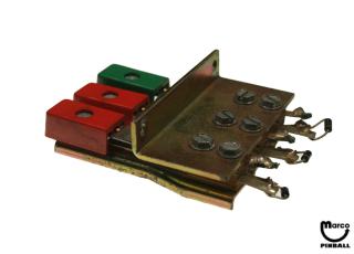 Target switch assembly 3D oblong triple red/green