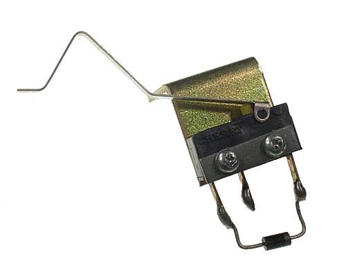 Rollover switch assembly subminiature