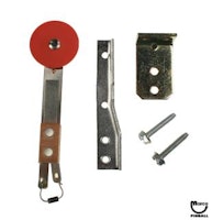 Target switch - round red - heavy front bracket