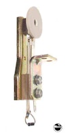 Target switch - round white w/bracket