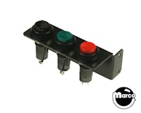 Switch service 3 button red/green/black 180-5012-03