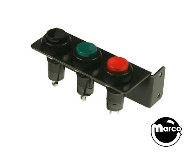 Switch service 3 button red/green/black 180-5012-03