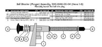 Ball shooter assembly Stern orange spring