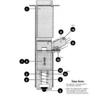 Vertical Up Kicker assembly Sega