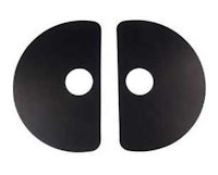 Pushbutton cabinet shield set styrene black