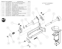 Up post assembly Stern