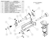 Up post assembly Stern