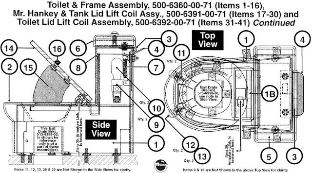 SOUTH PARK (Sega) Toilet & frame assembly