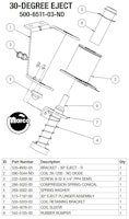 Eject assembly Stern 30&deg; right