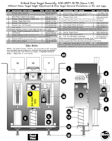 ROLLER COASTER TYCOON (Stern) Drop target assembly triple