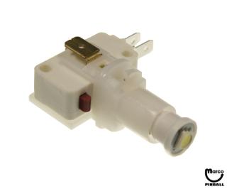 Pushbutton switch yellow sq. Tournament LED