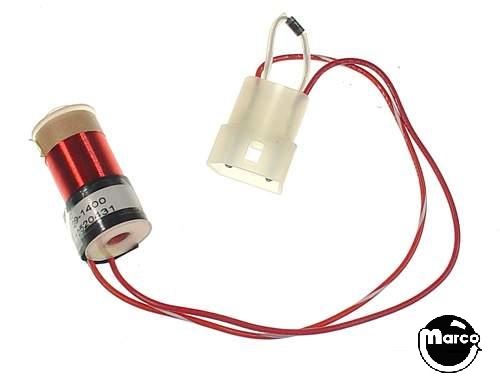 Coil - mini solenoid with 3 pin connector and diode