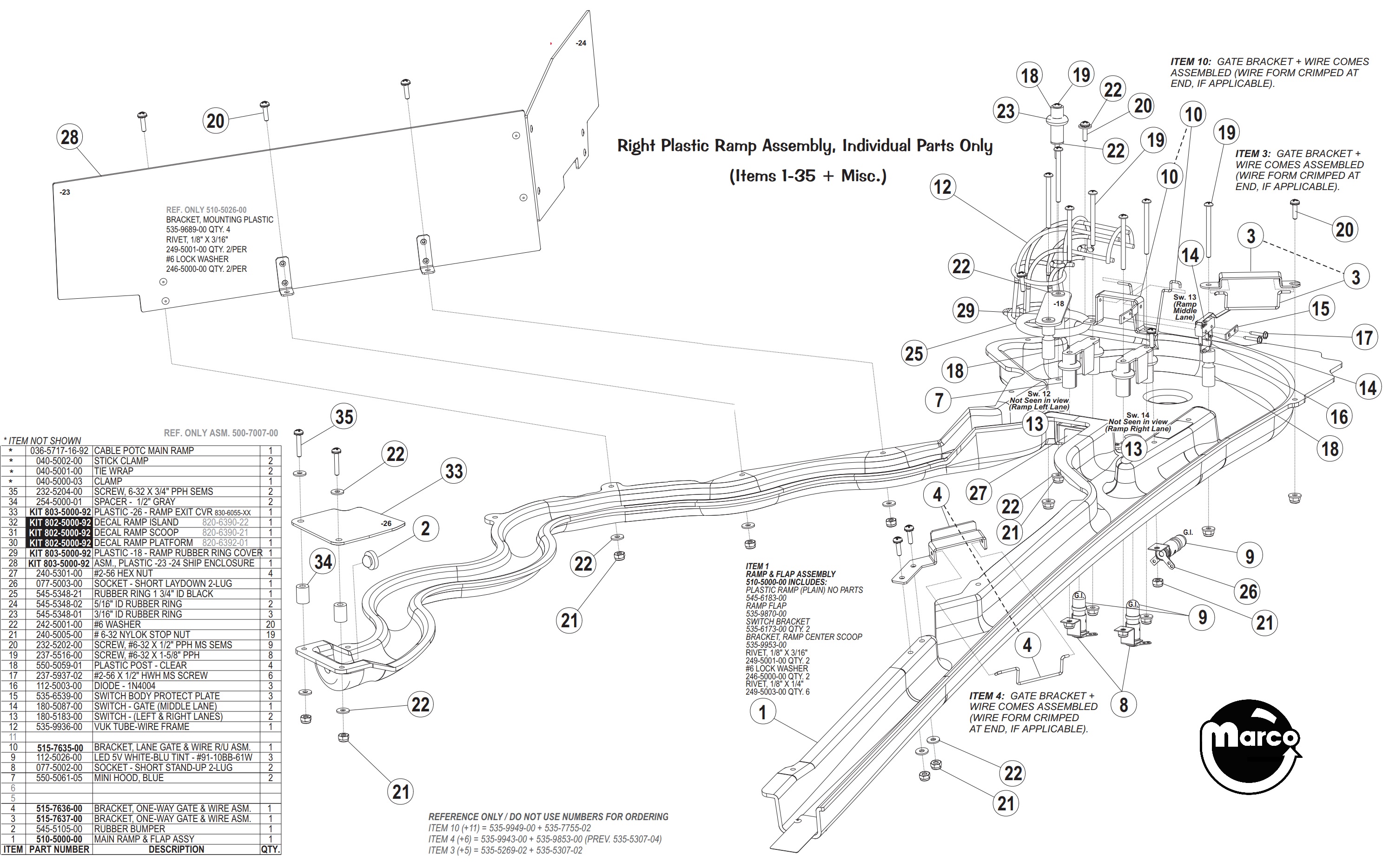 PIRATES CARIBBEAN (Stern) Ramp main assembly