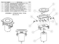 Motor assembly spinning disk