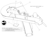 X-MEN LE (Stern) Ramp right assembly