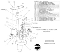X-MEN (Stern) Swing ramp assembly