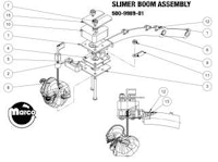 GHOSTBUSTERS (Stern) Slimer boom assembly