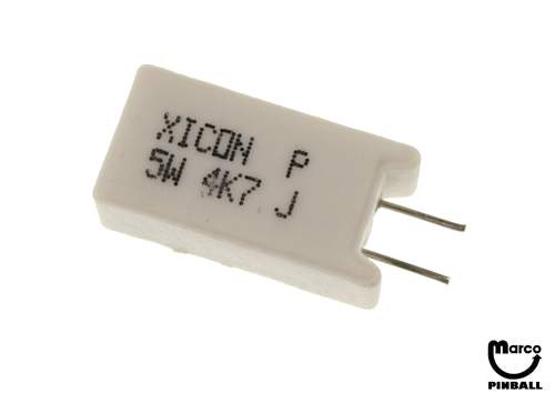 Resistor 4.7k ohm 5w radial