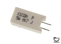 Resistor 4.7k ohm 5w radial