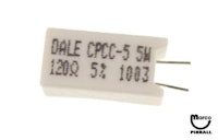 Resistor 120 ohm 5w vertical radial