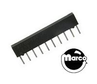 Resistor SIP 10 pin 2.2k 9r 10