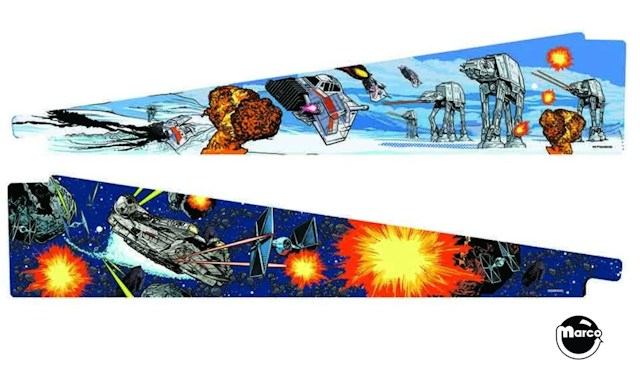 STAR WARS COMIC ART (Stern) Inside cabinet art blades
