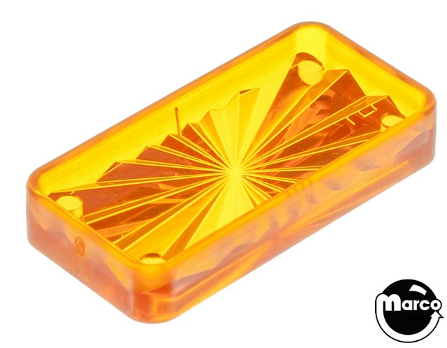 Insert rectangle 3/4 x 1-1/2 orange starburst