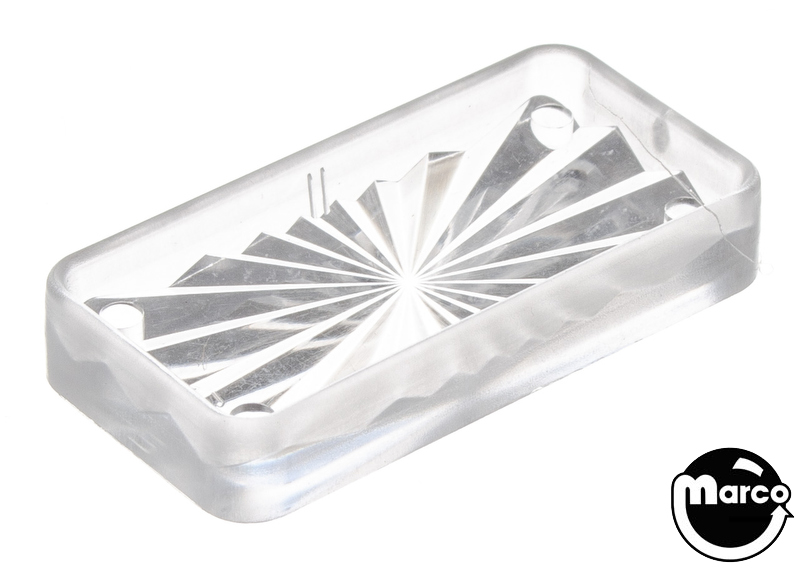 Insert rectangle 3/4 x 1-1/2 inch clear starburst USE 550-5090-01