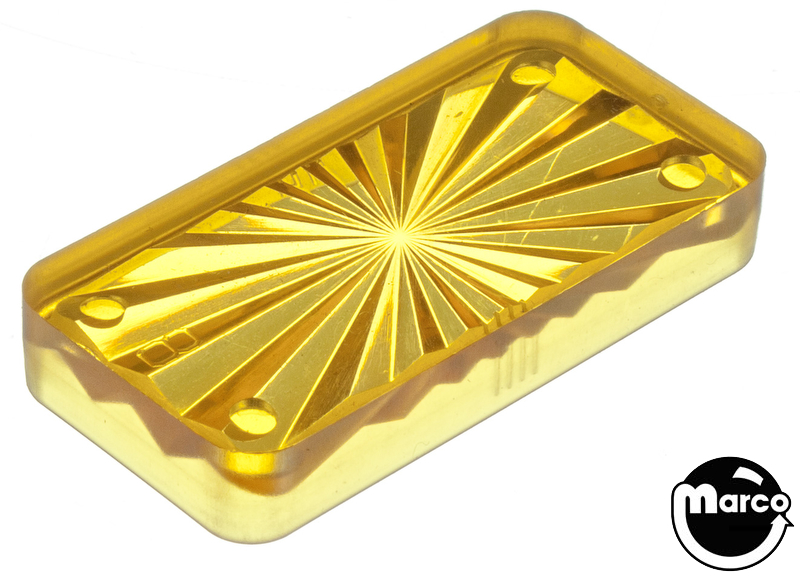 Insert rectangle 3/4 x 1-1/2 inch yellow starburst