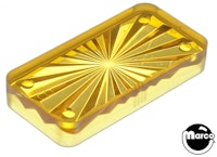 Insert rectangle 1-1/2 inch yellow starburst