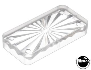 Insert rectangle 3/4 x 1-1/2 inch clear starburst USE 550-5090-01