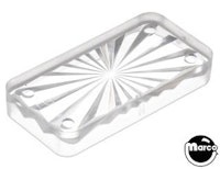 Insert rectangle 3/4 x 1-1/2 inch clear starburst