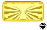 Insert rectangle 1-1/2 inch yellow starburst