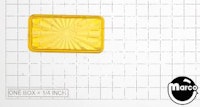 Insert rectangle 1-1/2 inch yellow starburst