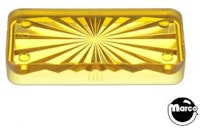 Insert rectangle 1-1/2 inch yellow starburst