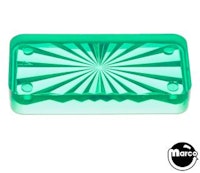 Insert rectangle 3/4 x 1-1/2 inch green starburst