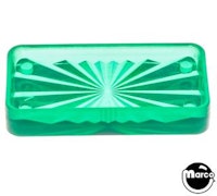 Insert rectangle 3/4 x 1-1/2 inch green starburst