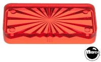 Insert rectangle 3/4 x 1-1/2 inch red starburst