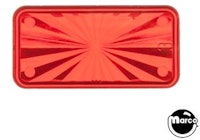 Insert rectangle 3/4 x 1-1/2 inch red starburst