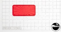 Insert rectangle 3/4 x 1-1/2 inch red starburst