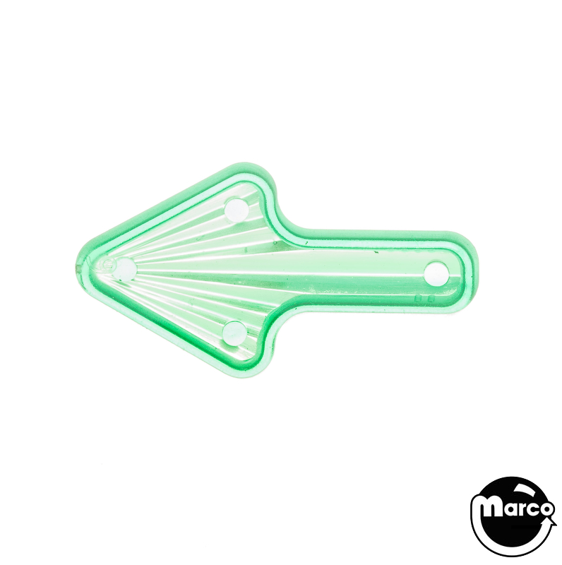 Playfield insert arrow 1-1/2 x 13/16 inch green starburst