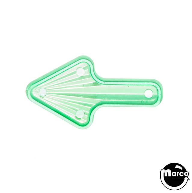 Playfield insert arrow 1-1/2 x 13/16 inch green starburst